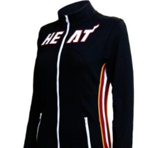 Miami Heat Women's Full Zip Athletic Yoga Jacket - Fanwear - New! - 50% Off MSRP